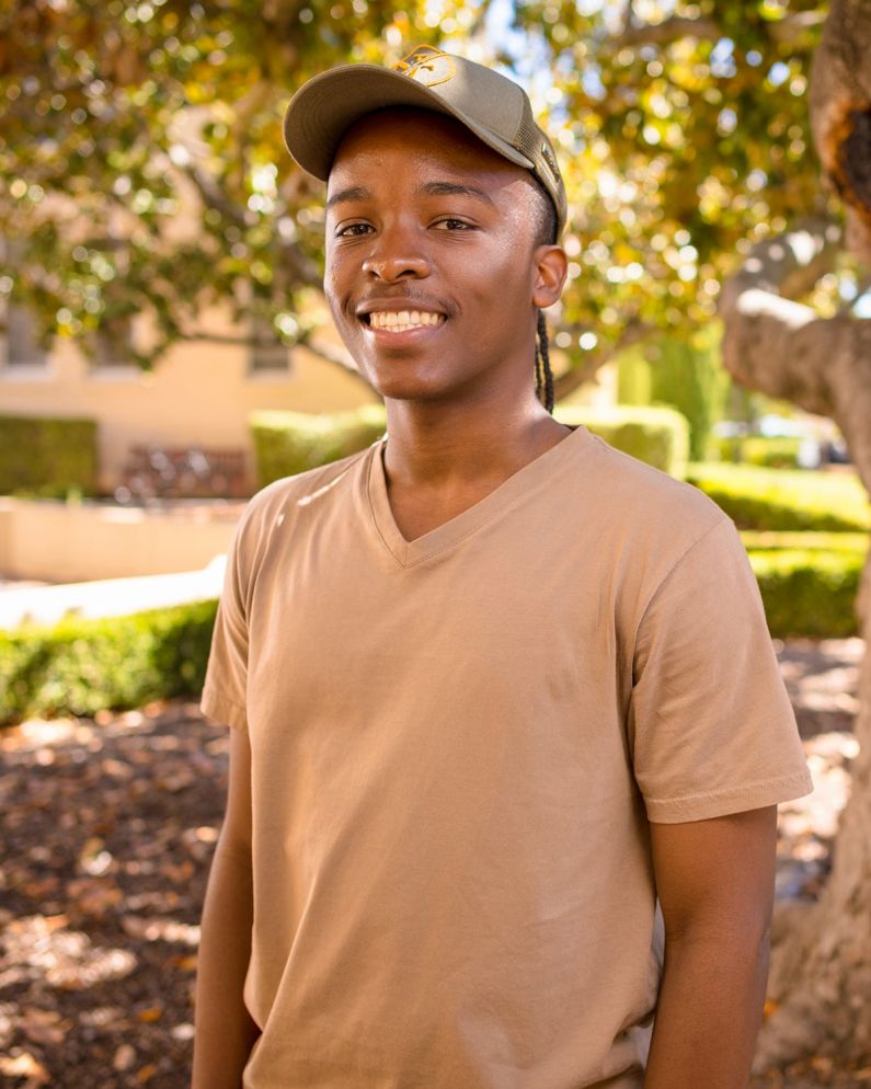 Luis Cortes Stanford Class of 2027 poses for a portrait in Branner Hall in Stanford California October 12, 2023.