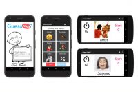 screenshots from GuessWhat app to help diagnose autism