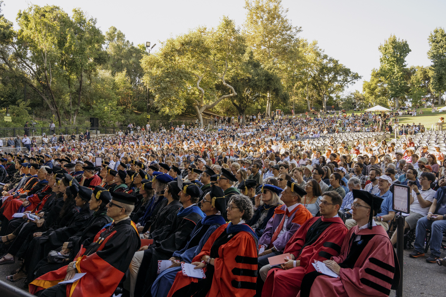 Image of the audience attending President Levin's inaguration