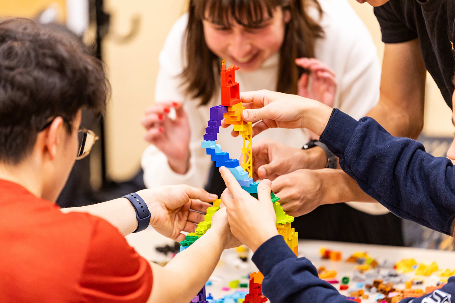 Stanford’s Lego Night draws a crowd of eager builders each year.