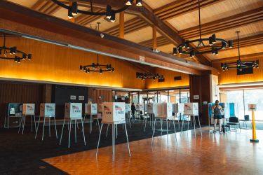 Democracy in action in evidence at Stanford on Election Day | Stanford ...