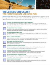 Wellness Checlist. Click to download accessible PDF.