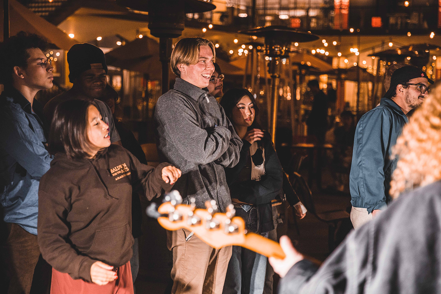 During fall and spring quarters, student bands regularly perform at the Arbor.