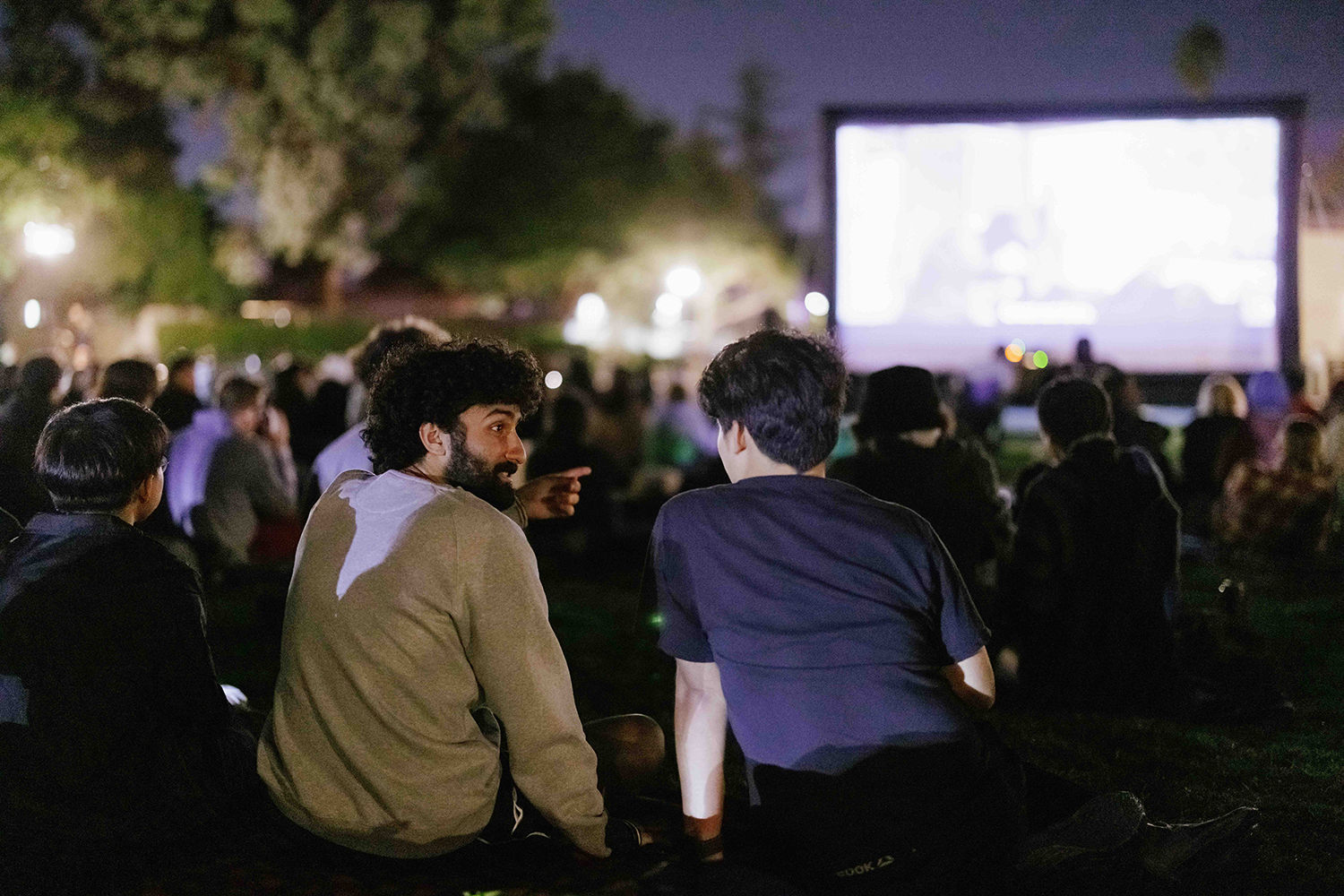 Cardinal Nights regularly hosts movie nights on and off campus, including a 2022 event dubbed “Movie Night with Trees.”