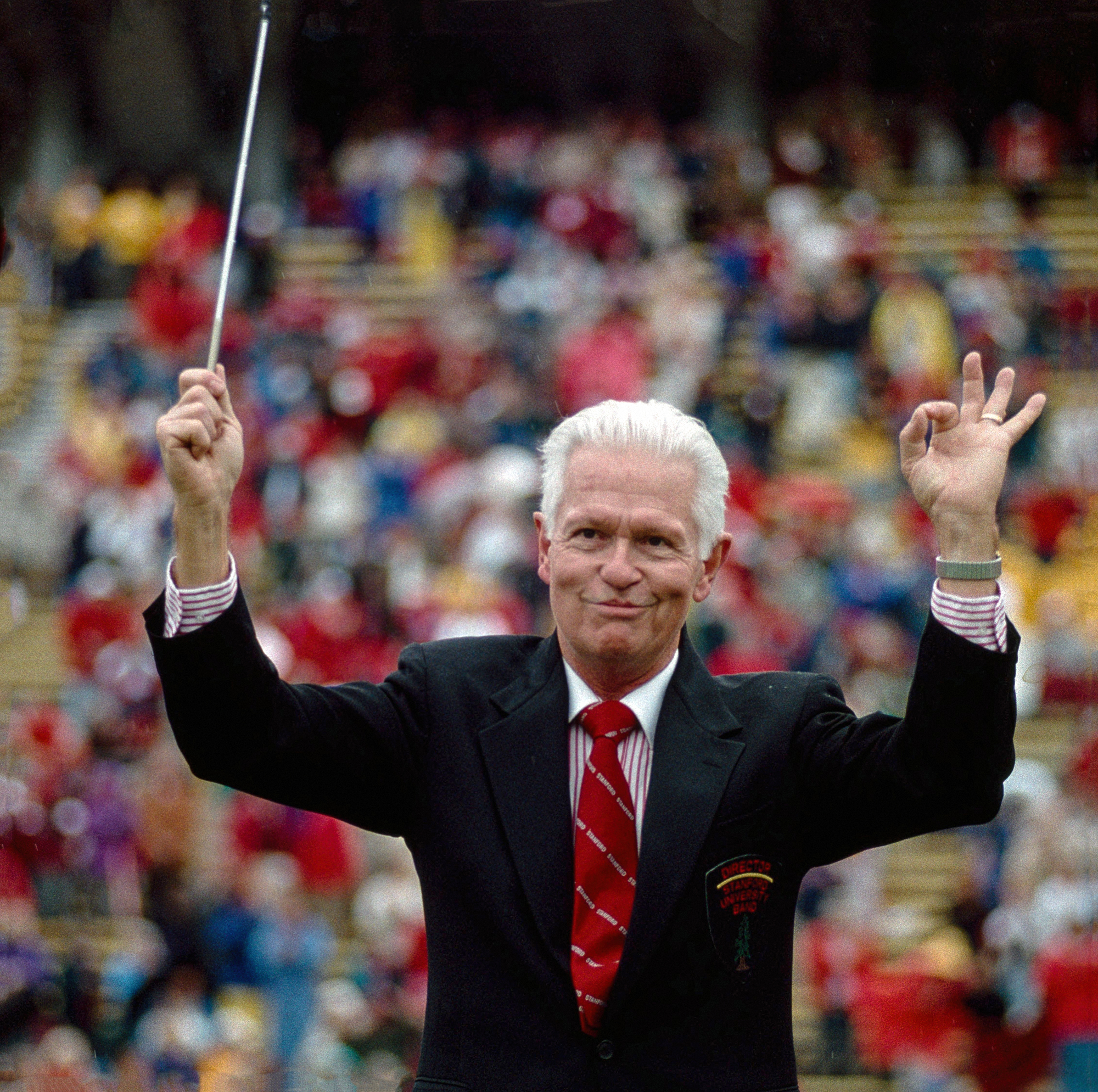 Art Barnes conducts the Stanford Band