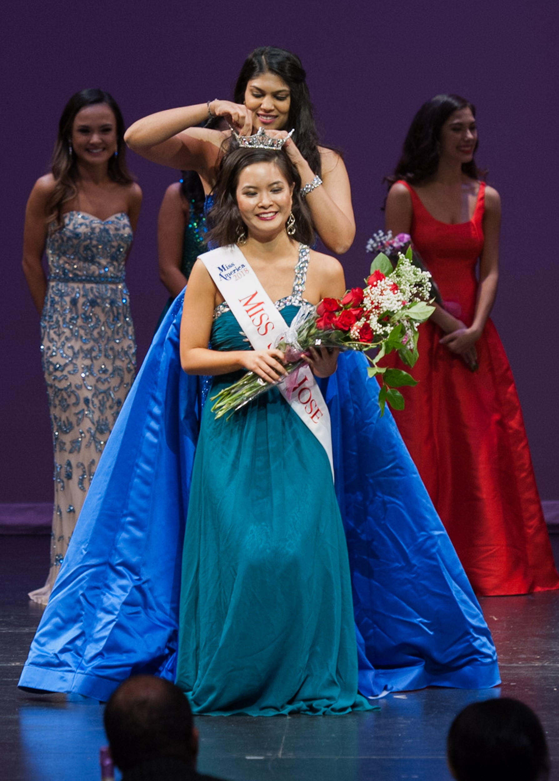 Jacqueline Wibowo is crowned Miss San Jose.