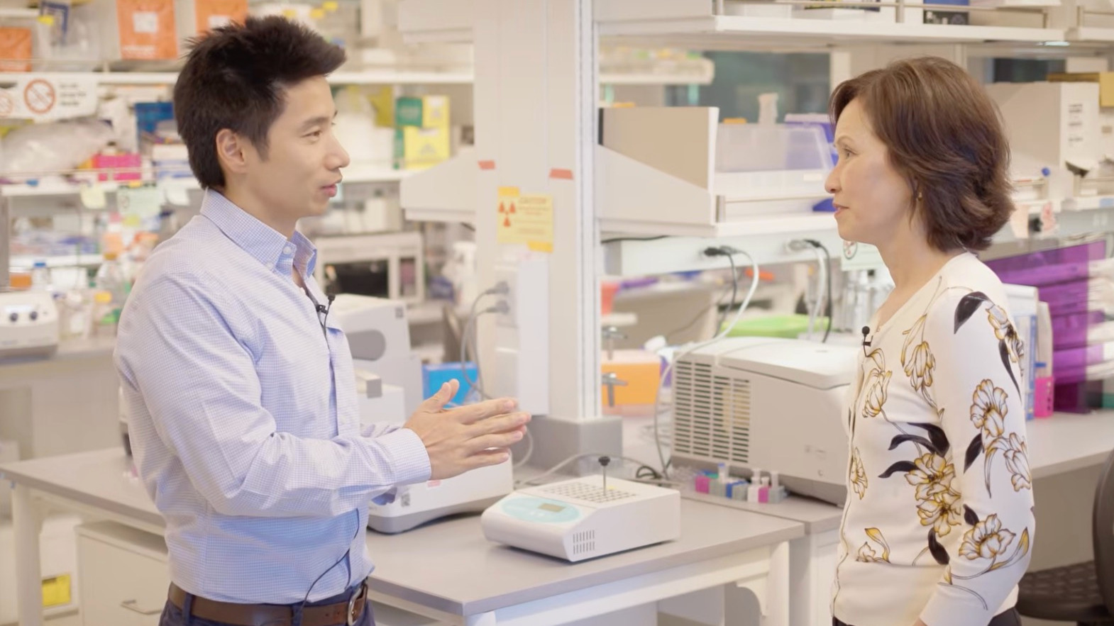 Open video Jonathan Long, associate professor of pathology, speaks with Stanford Medicine's Lisa Kim in a modal