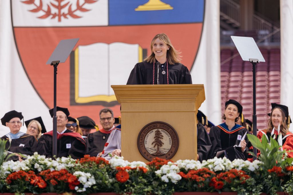 Katie Ledecky at Stanford Commencement 2025