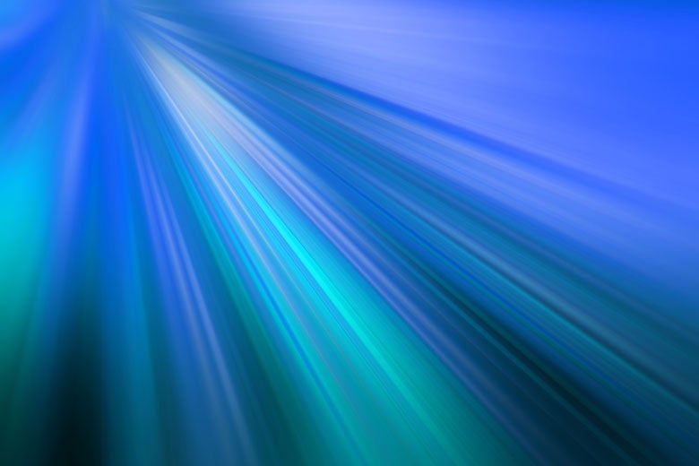 light beams on a blue background