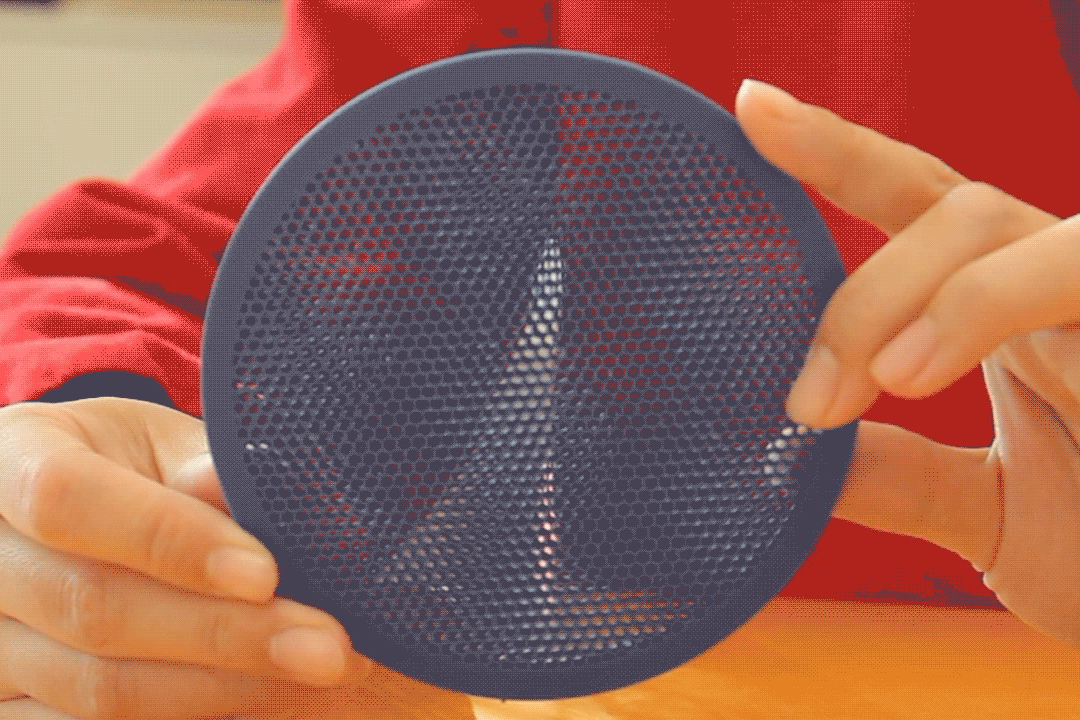 Image of moiré materials, which are known for their unusual rotation-based patterns.