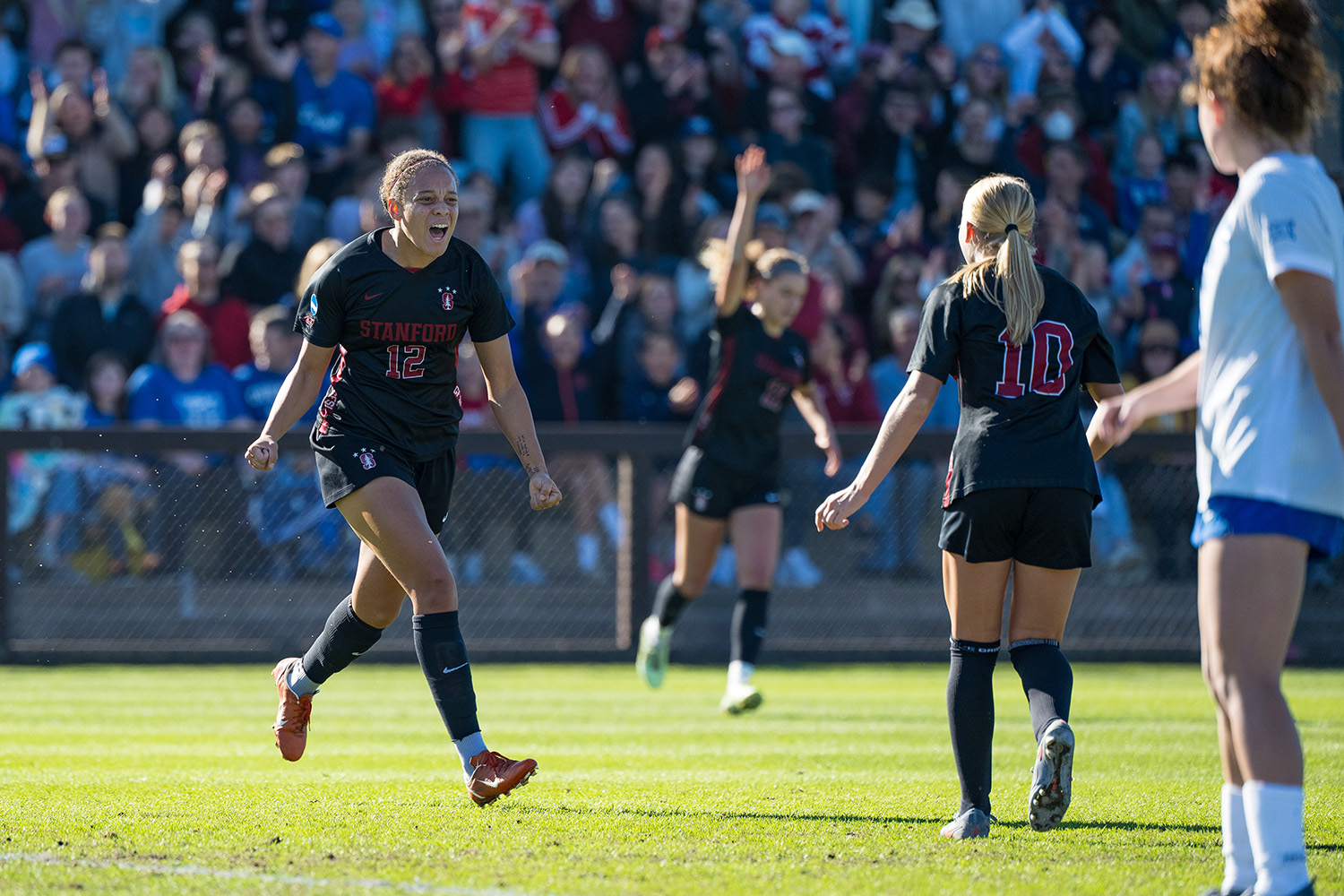Jasmine Aikey on the pitch.