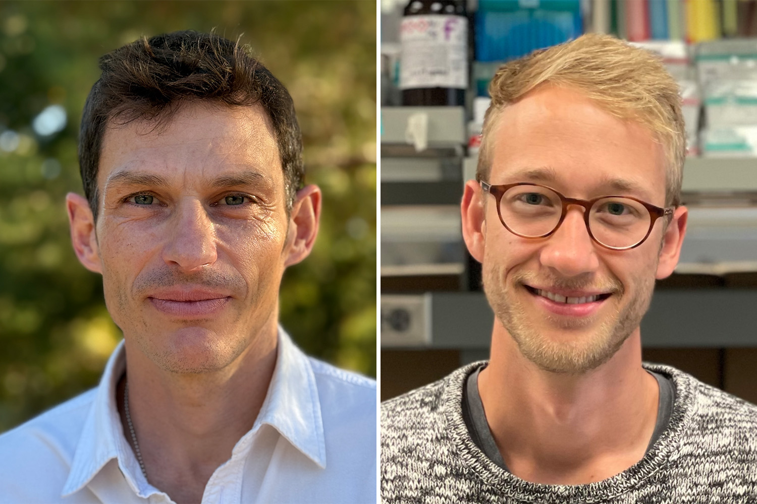 Side-by-side portraits of Bryce Gaudilliere and Jakob Einhaus.