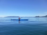 Edwin Lutz in a kayak