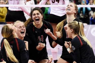 Stanford women's volleyball
                    team