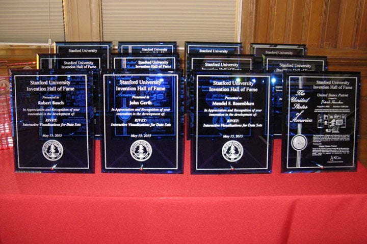 Invention Hall of Fame award plaques