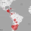 Map showing frequency of the use of the Spanish pronoun 'vos' as opposed to 'tú' in Latin America