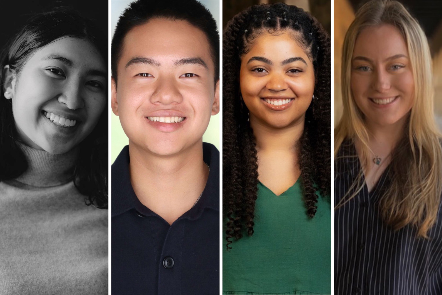 Stanford students Francesca Fernandes, Alvin Lee, Mikayla Tillery, and Kate Tully are 2025 Rhodes Scholars.