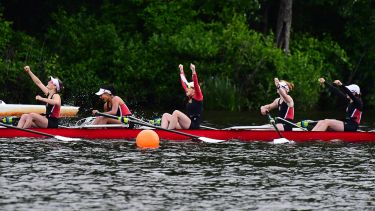 Cardinal rowing team victorious