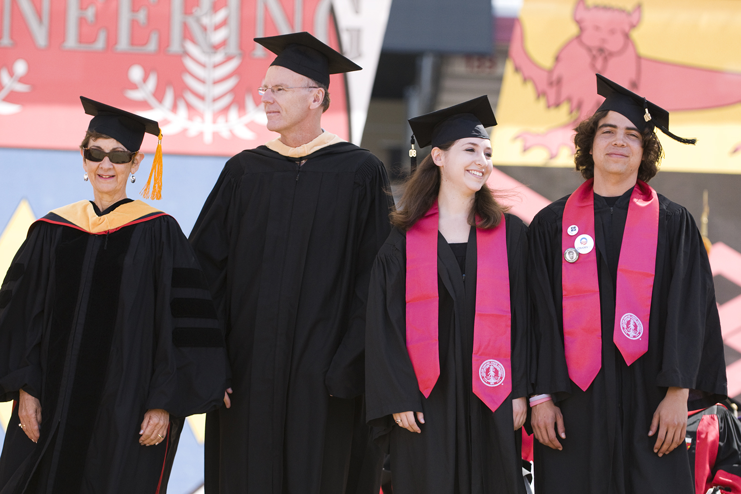 Jon McConnell receives the Lloyd W. Dinkelspiel  Award at 2008 Commencement ceremony for his exceptional contributions to undergraduate education.