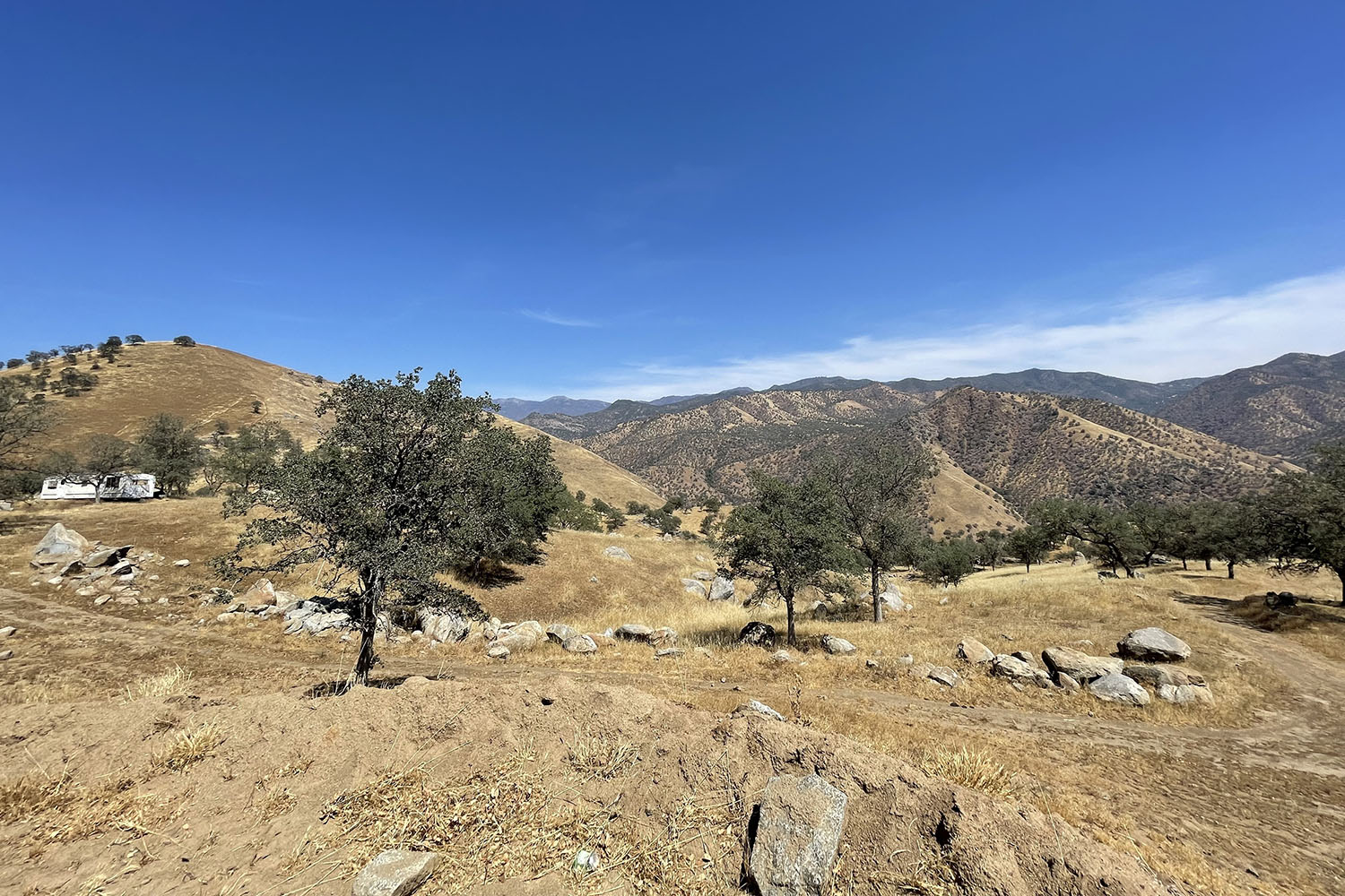 Overlooking the valley where the Tule River Indian Reservation is located.