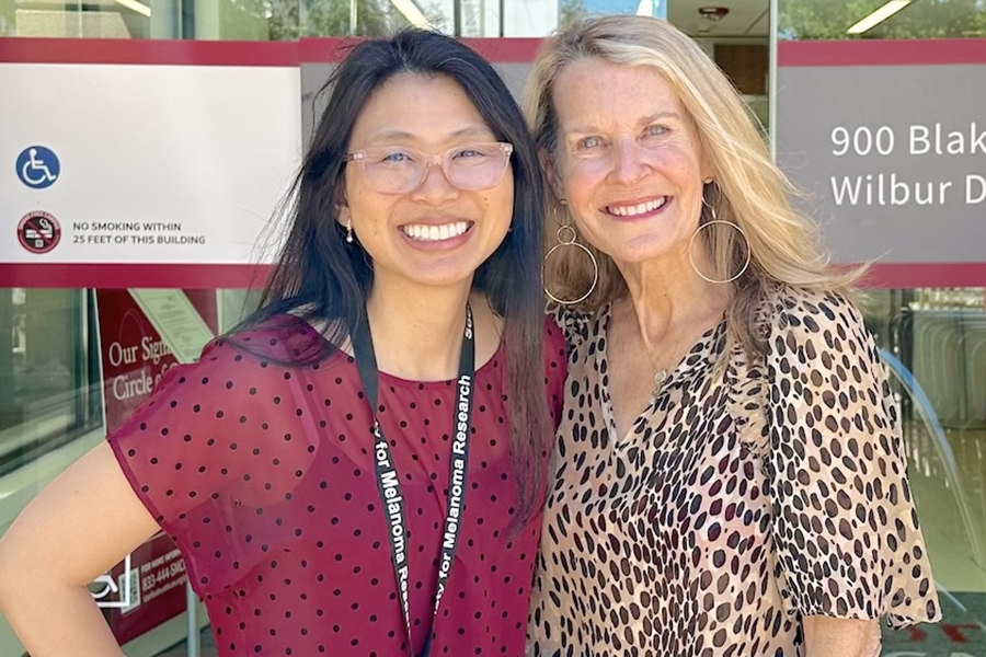 Image of Pauline Funchain and Kim Ratcliff posing for a photo together.
