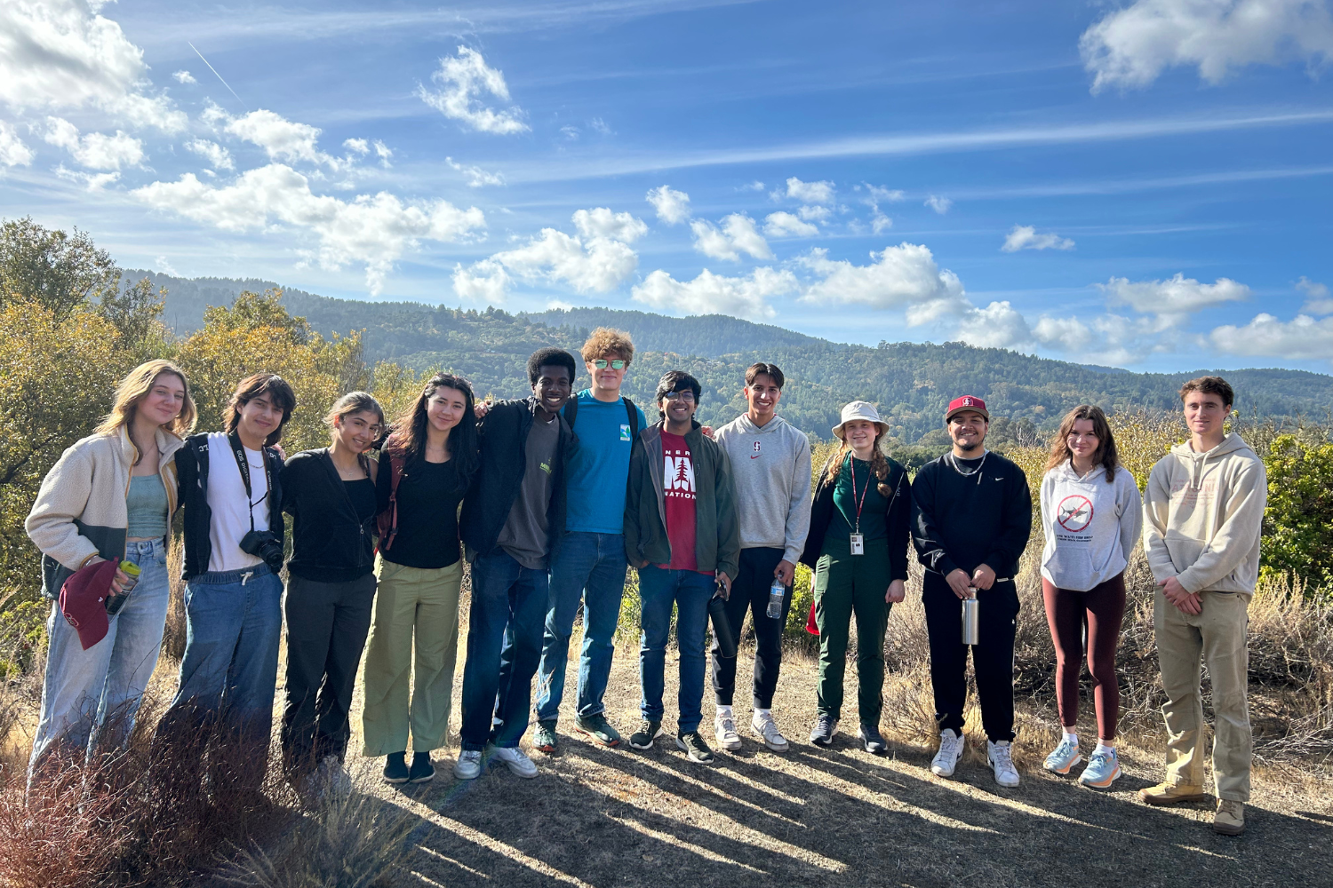 Students visit Jasper Ridge Biological Preserve.