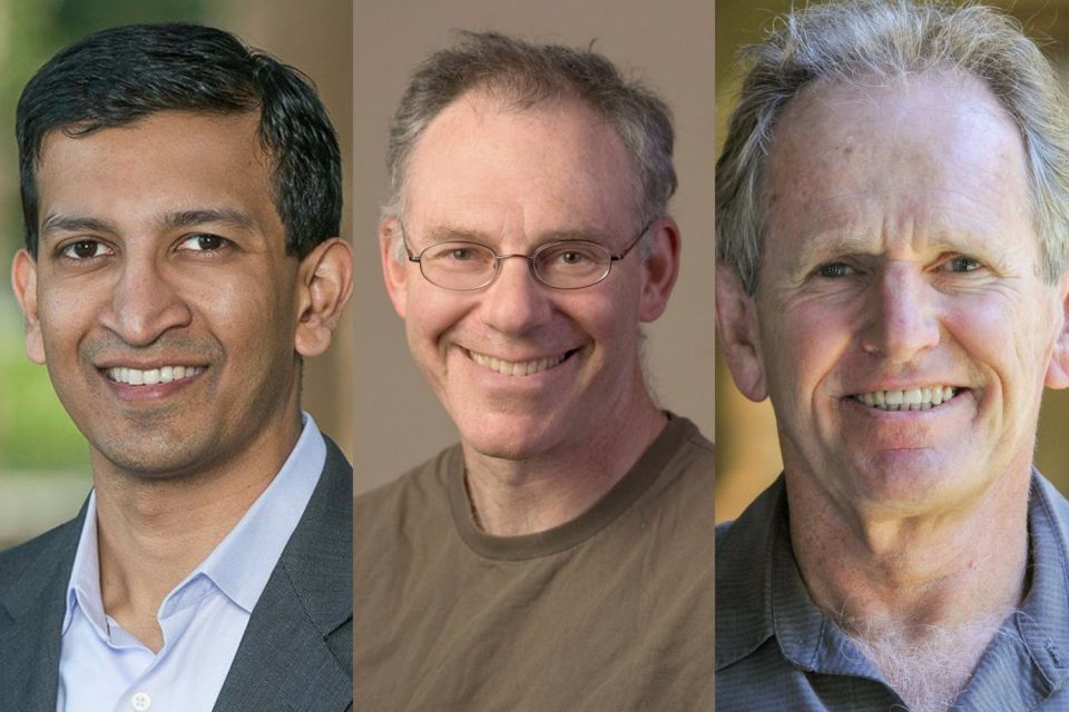 Raj Chetty, left, Daniel Herschlag and Trevor Hastie