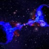 Galaxy cluster with black holes