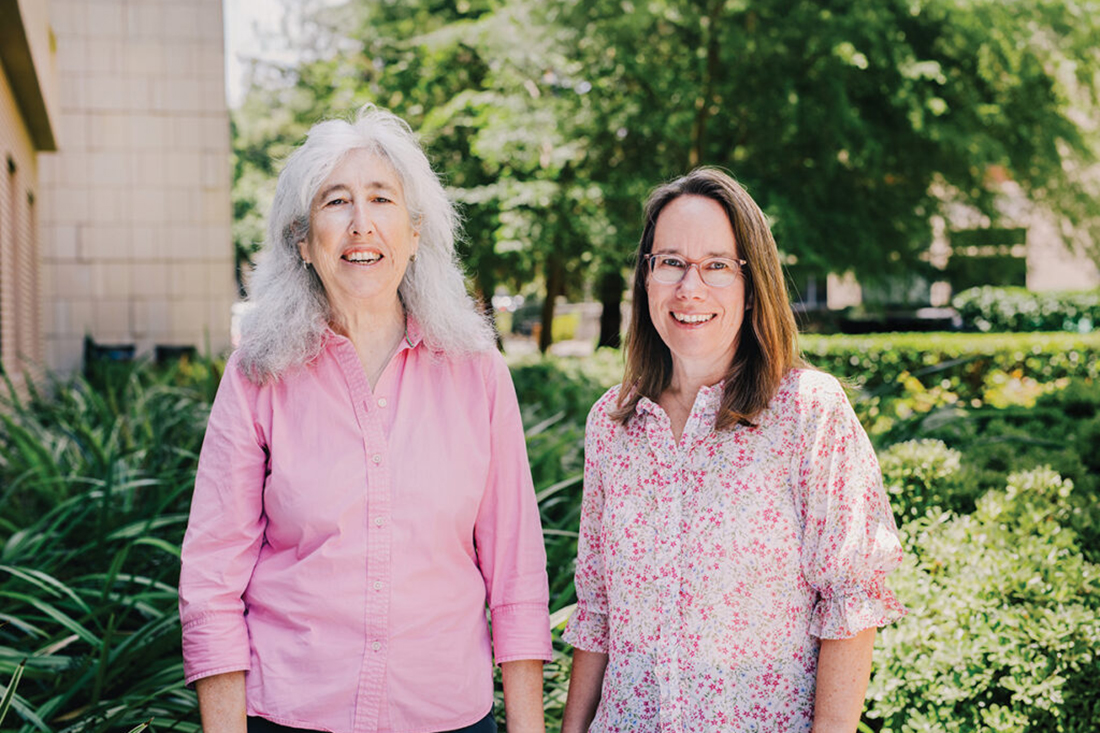 Image of Deborah Sivas and Alicia Thesing posing together for a photo.
