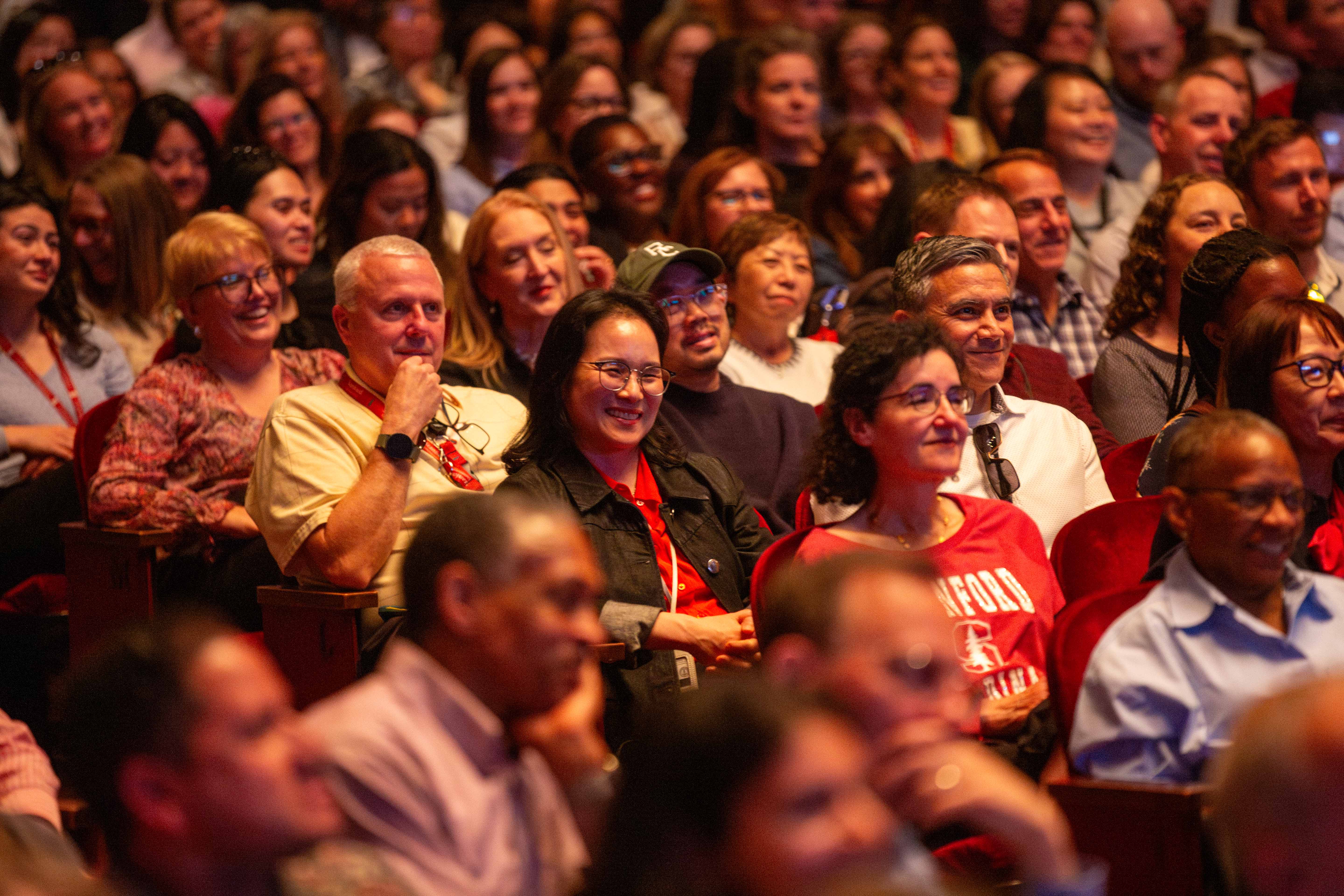 The crowd at Open Minds: Staff Edition