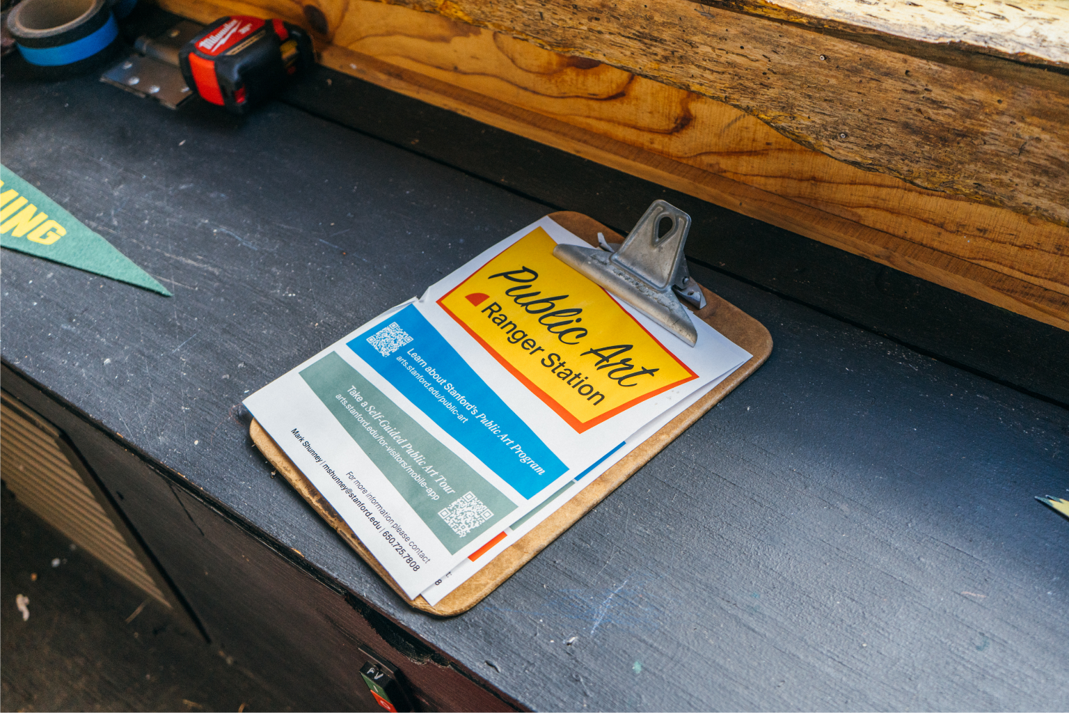 Mark Shunney's art ranger station clipboard