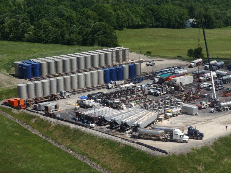 Fracking operation in Pennsylvania