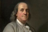 Benjamin Franklin, oil on canvas portrait by Joseph Siffred Duplessis, c. 1785