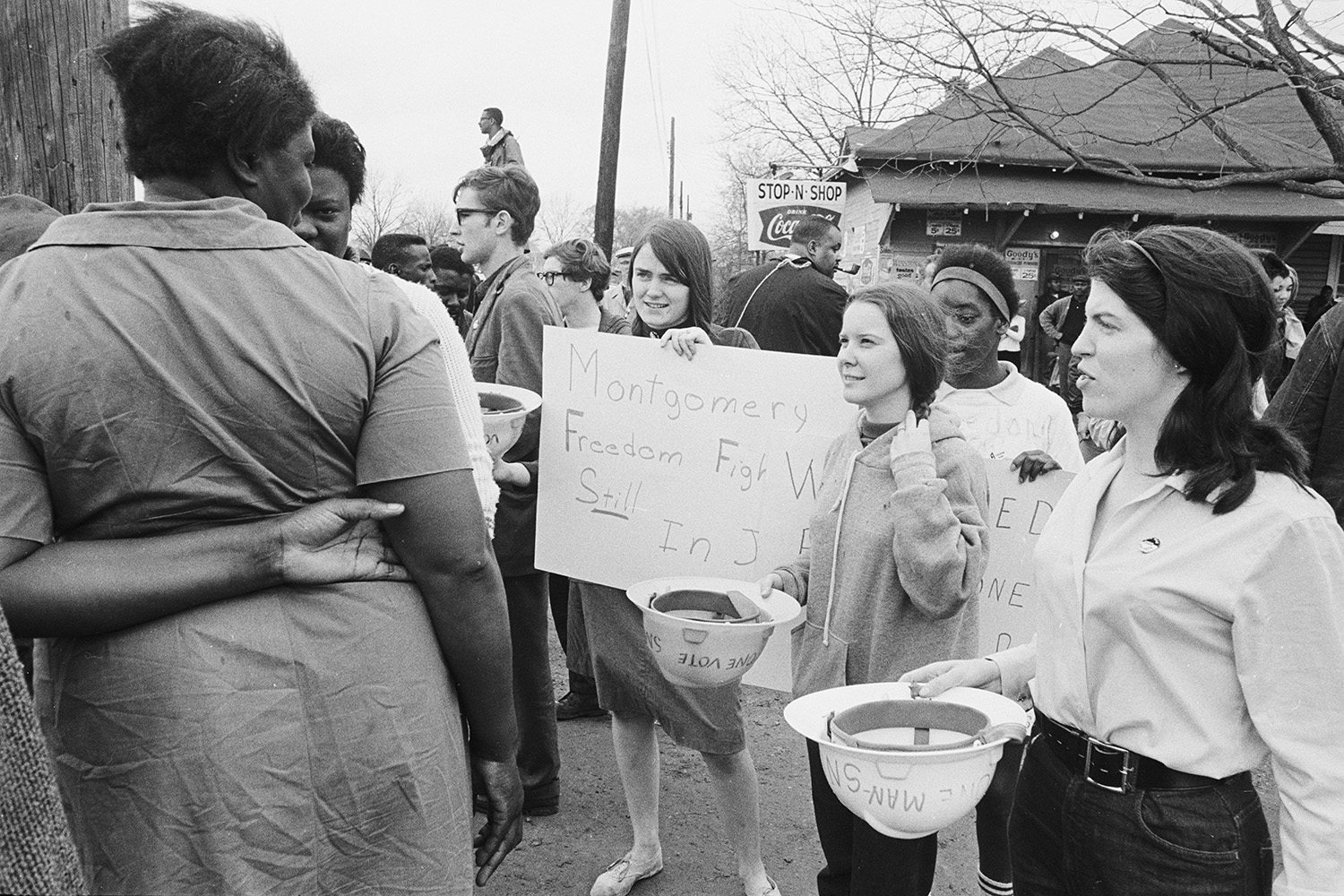 Young activists join the demonstration.