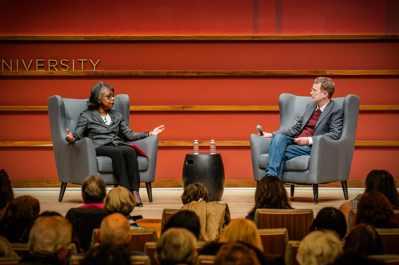 Anita Hill and Adrian Daub in discussion