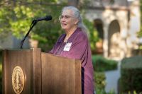 Dorothy Attneave at a lectern