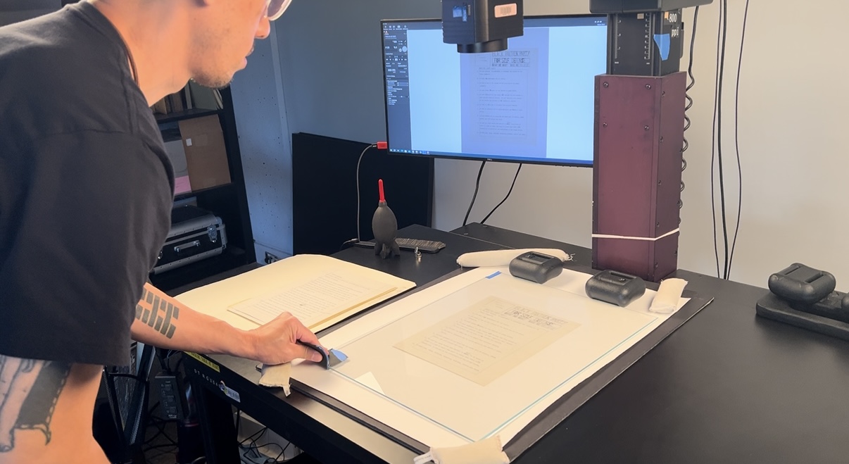Nat Chua imaging The Black Panther Party’s for Self-Defense Ten Point Platform and Program from the Huey P. Newton papers