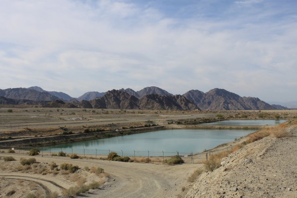 View of the Coachella Valley recharge basin in California