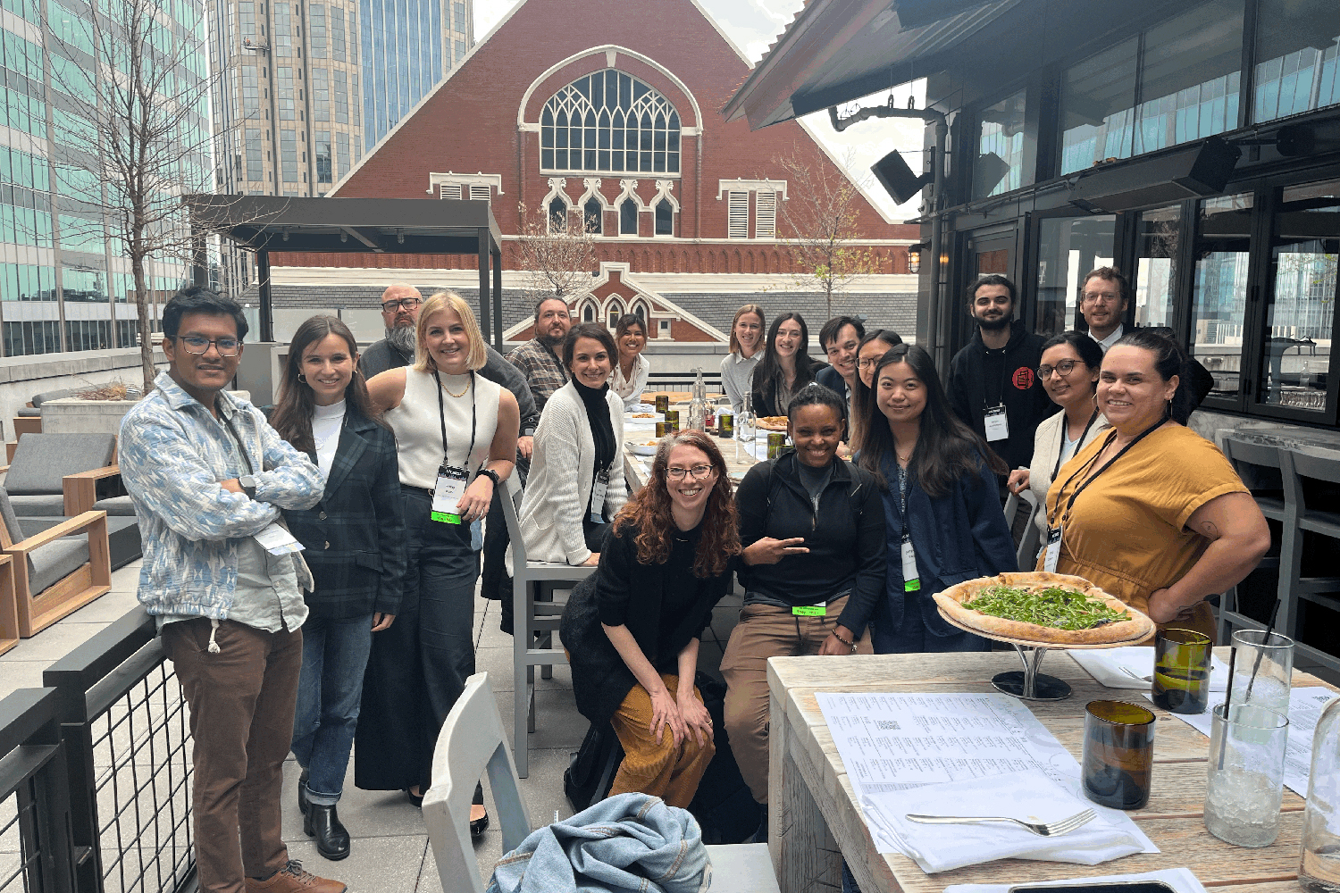 Image of California Reporting Project journalists gathered at a National Institute for Computer-Assisted Reporting (NICAR) conference in Nashville on March 2, 2023.