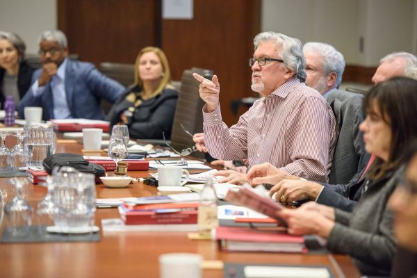 Jeff Raikes at a board meeting