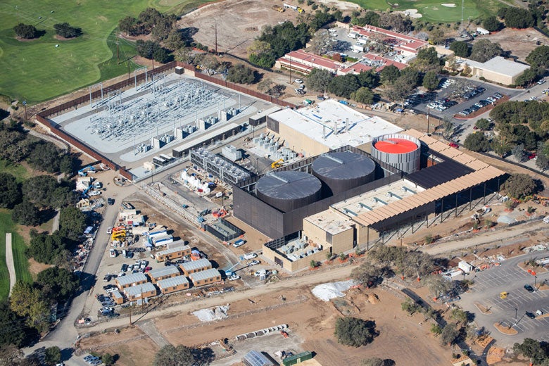 Central Energy Facility aerial view as it nears completion in November 2014