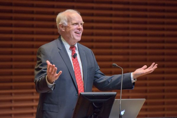 John Hennessy at podium