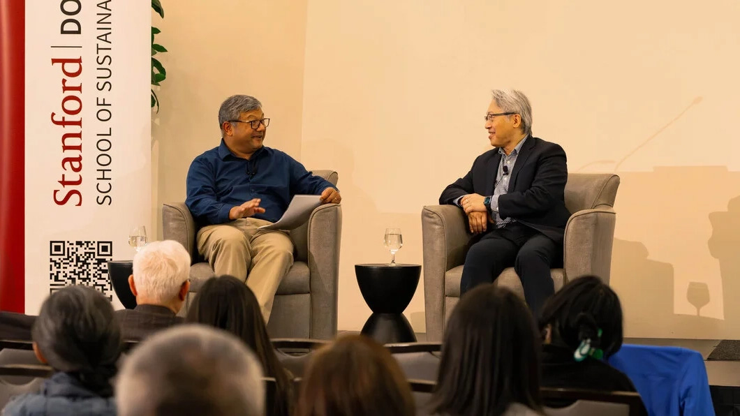 Arun Majumdar and James C. Liao in conversation on stage.