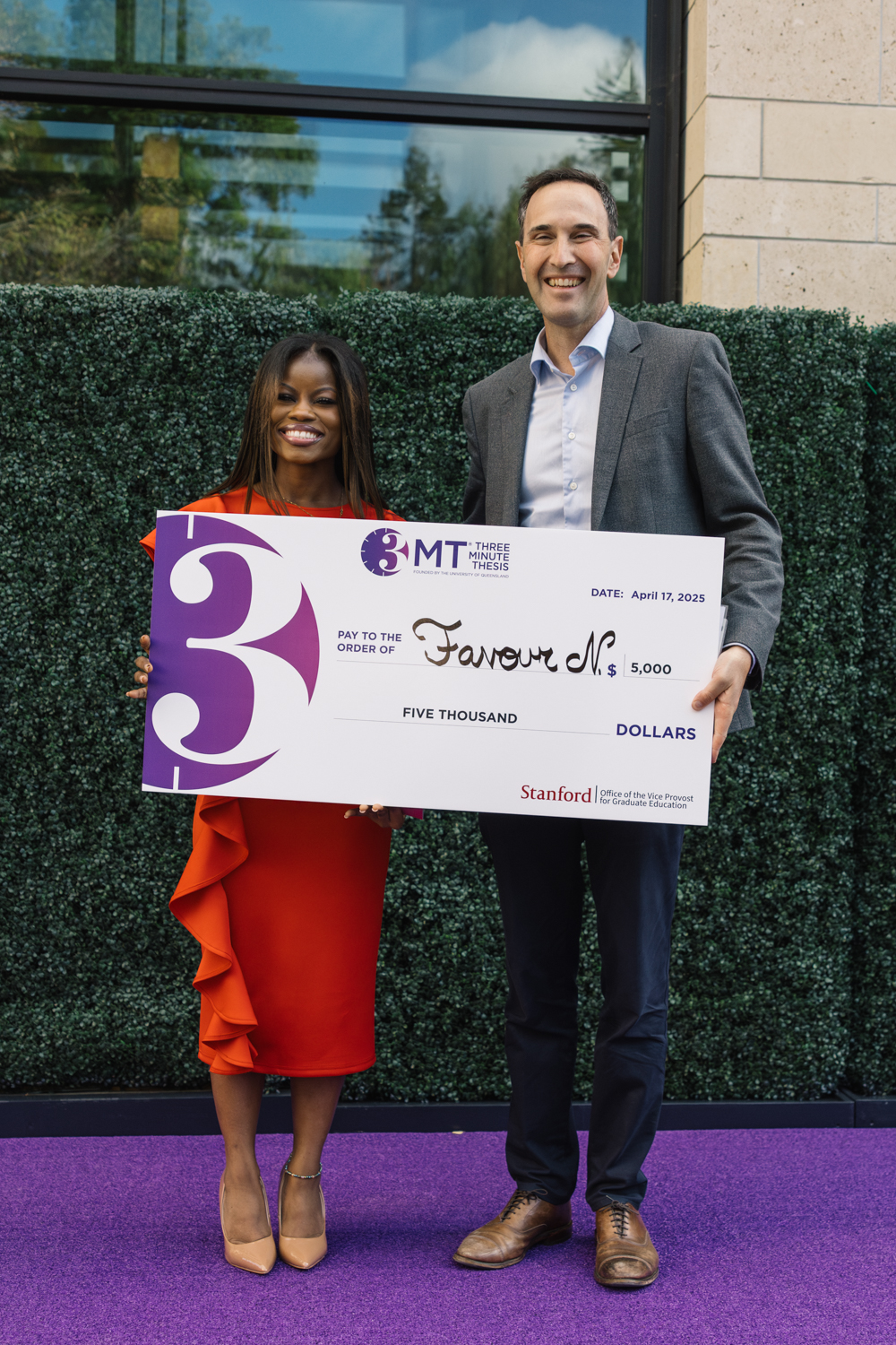 President Levin at Three Minute Thesis Competition