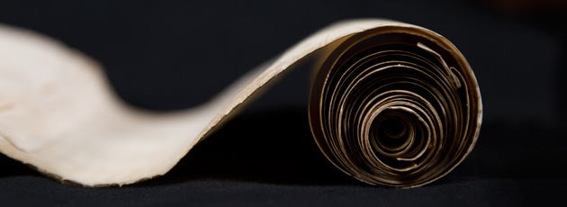 medieval manuscript scroll