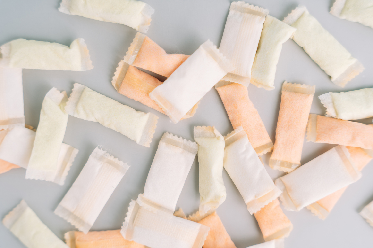 Image showing a collection nicotine pouches on a gray background