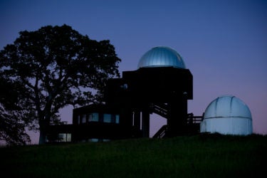 The Student Observatory at dusk.