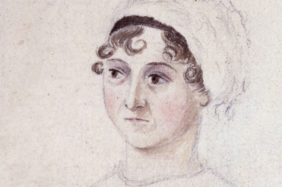 Drawing of Jane Austen