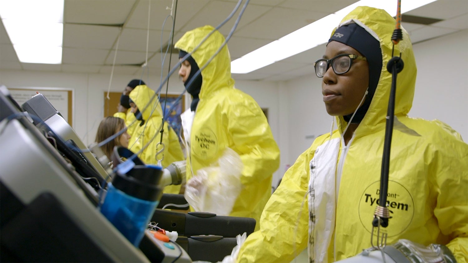 Hardsuits Biohazard Testing solutions to overheating in hazmat suits | Stanford Report