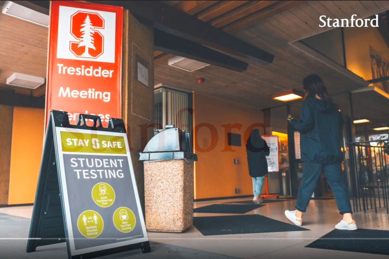 screen grab from video for students on spring quarter reopening